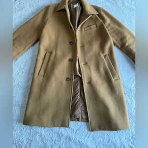 GAP Camel Brown Wool Coat with Brown Lining